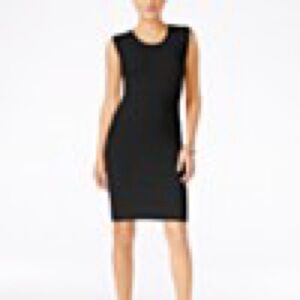 Bar III Crochet Lace Panel Sheath Dress